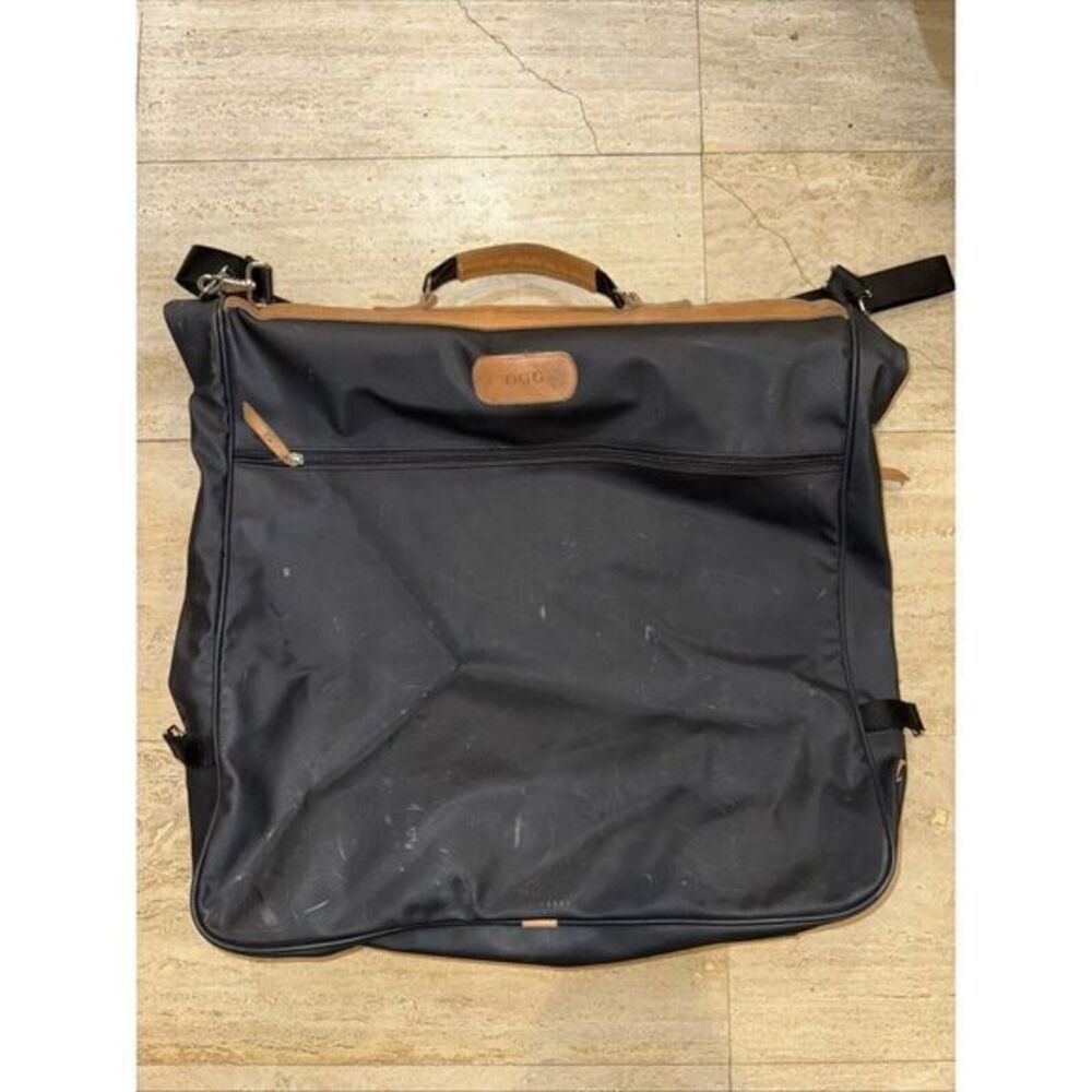 Jon Hart Design Large Garment Bag Black Coated Canvas Bifold‎ 23"x22"